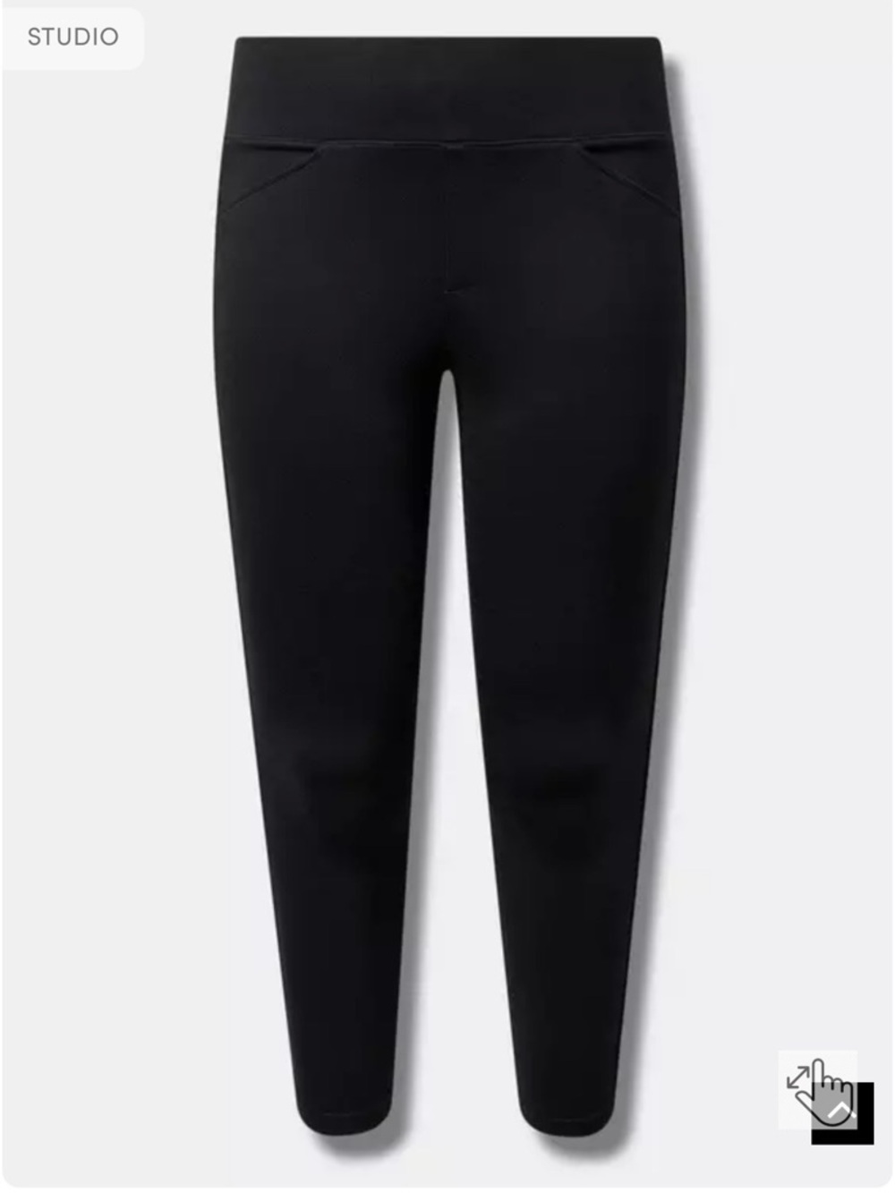 NWT Torrid Studded Pocket Pixie Studio Luxe Ponte High Rise Pant—sz 2